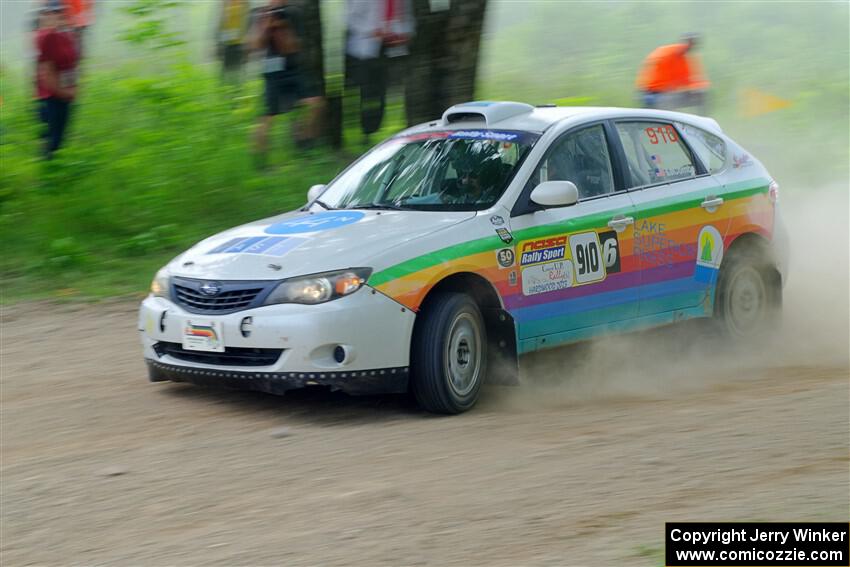 Sam Jacques / Trevor LaCombe Subaru Impreza on SS2, Skunk Creek.