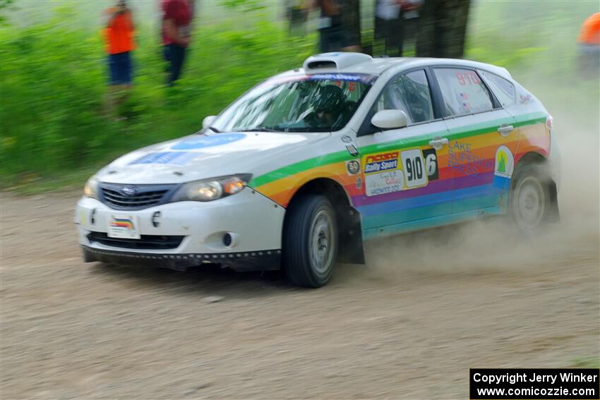 Sam Jacques / Trevor LaCombe Subaru Impreza on SS2, Skunk Creek.