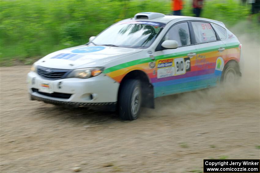 Sam Jacques / Trevor LaCombe Subaru Impreza on SS2, Skunk Creek.