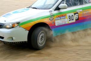 Sam Jacques / Trevor LaCombe Subaru Impreza on SS2, Skunk Creek.