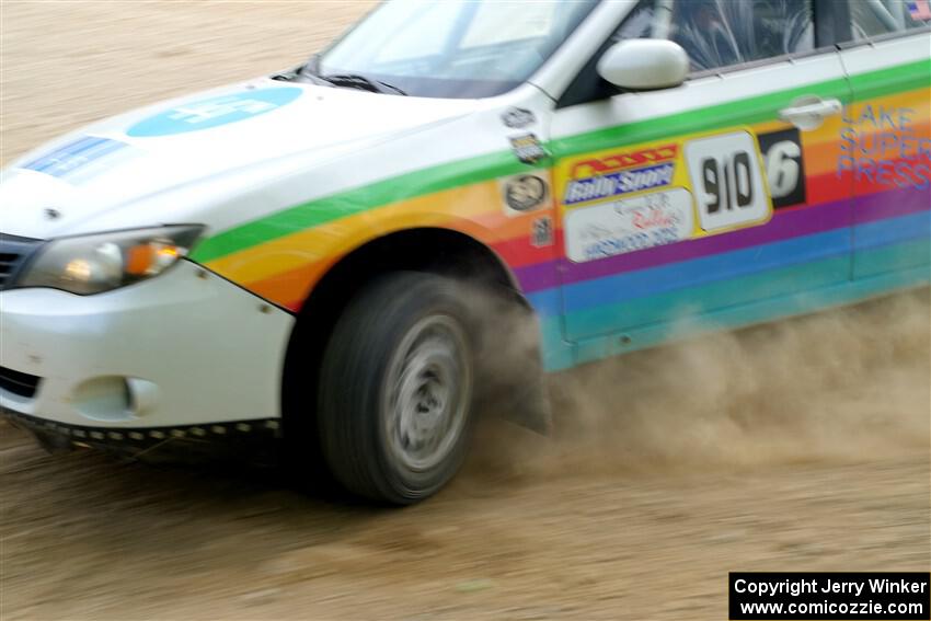 Sam Jacques / Trevor LaCombe Subaru Impreza on SS2, Skunk Creek.