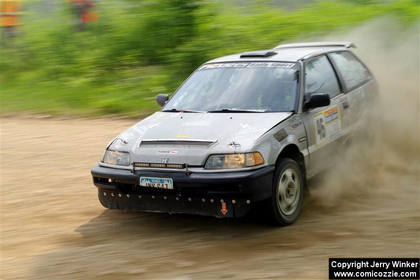 Nick Lyle / Kevin Dobrowolski Honda Civic Si on SS2, Skunk Creek.