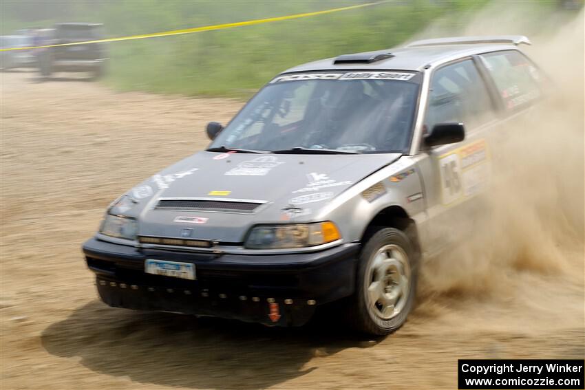 Nick Lyle / Kevin Dobrowolski Honda Civic Si on SS2, Skunk Creek.