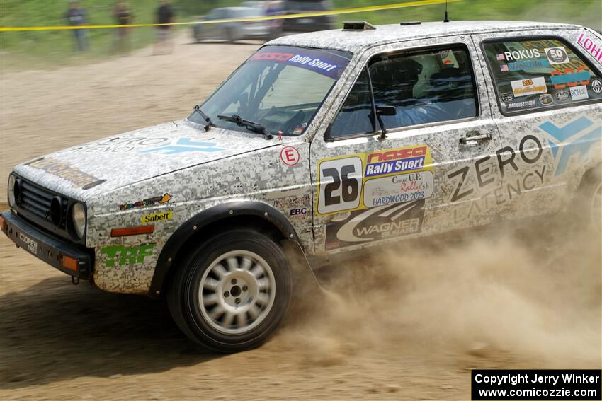 Mark Rokus / Mike Van Alphen VW GTI on SS2, Skunk Creek.