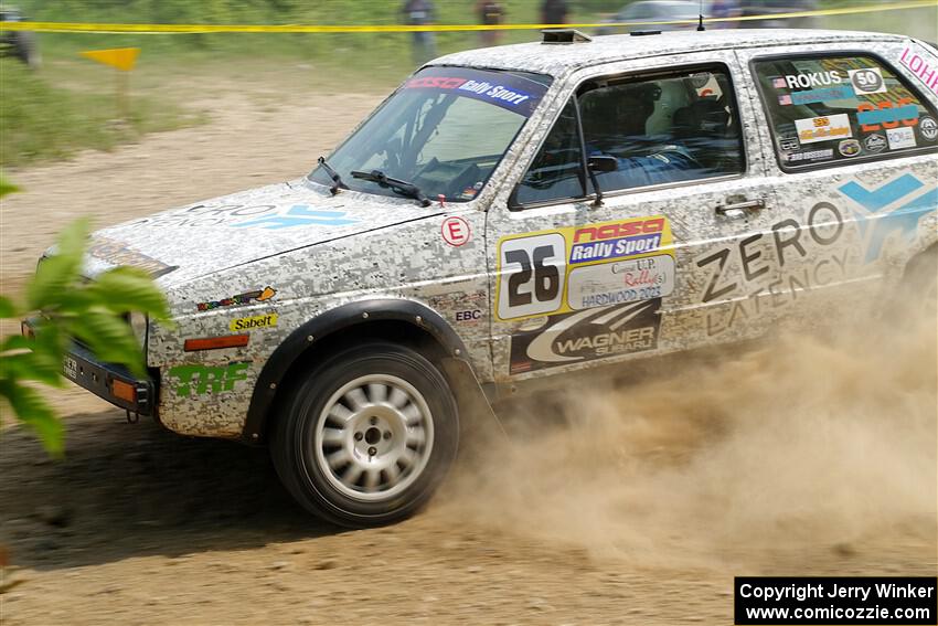 Mark Rokus / Mike Van Alphen VW GTI on SS2, Skunk Creek.