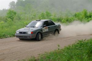 Dexter Clark / Jon McCallie Nissan Sentra SE-R on SS2, Skunk Creek.