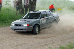 Dexter Clark / Jon McCallie Nissan Sentra SE-R on SS2, Skunk Creek.