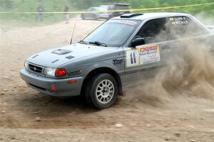 Dexter Clark / Jon McCallie Nissan Sentra SE-R on SS2, Skunk Creek.