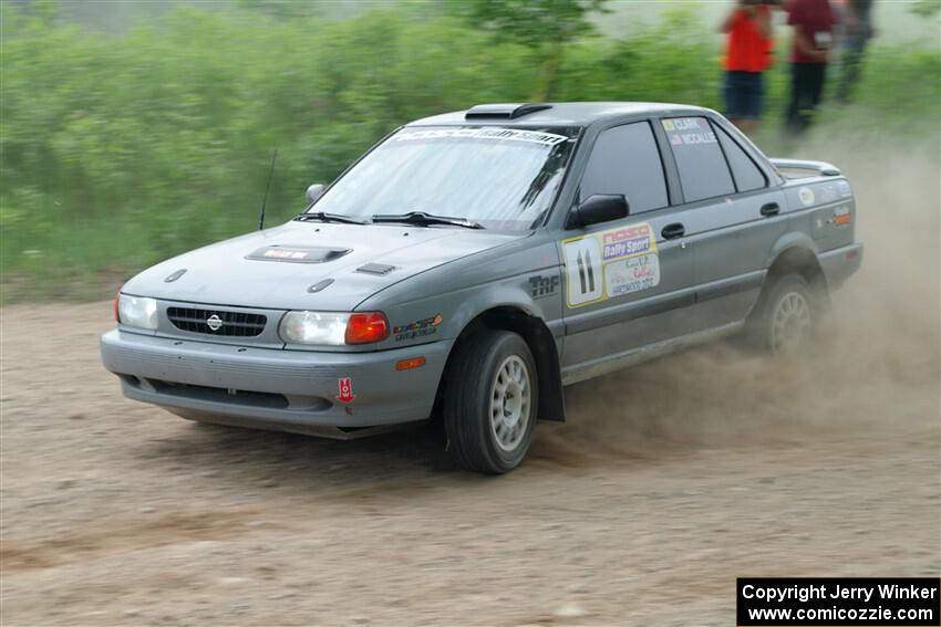 Dexter Clark / Jon McCallie Nissan Sentra SE-R on SS2, Skunk Creek.