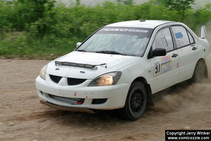 Andrew Bockheim / Salvatore LoPresti Mitsubishi Lancer on SS2, Skunk Creek.