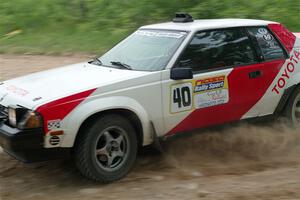 Eric Anderson / Taylor Haelterman Toyota Celica GTS on SS2, Skunk Creek.