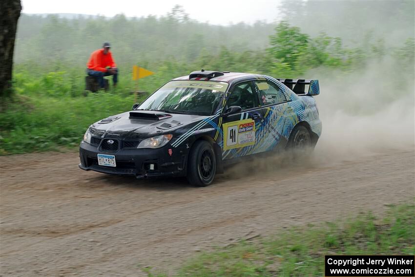 Matt James / Jackie James Subaru Impreza on SS2, Skunk Creek.