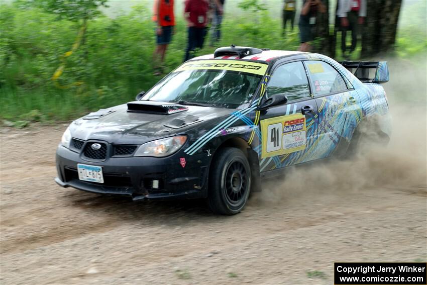 Matt James / Jackie James Subaru Impreza on SS2, Skunk Creek.