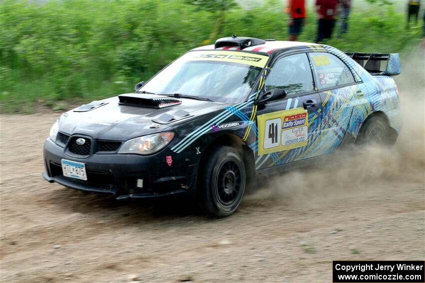 Matt James / Jackie James Subaru Impreza on SS2, Skunk Creek.