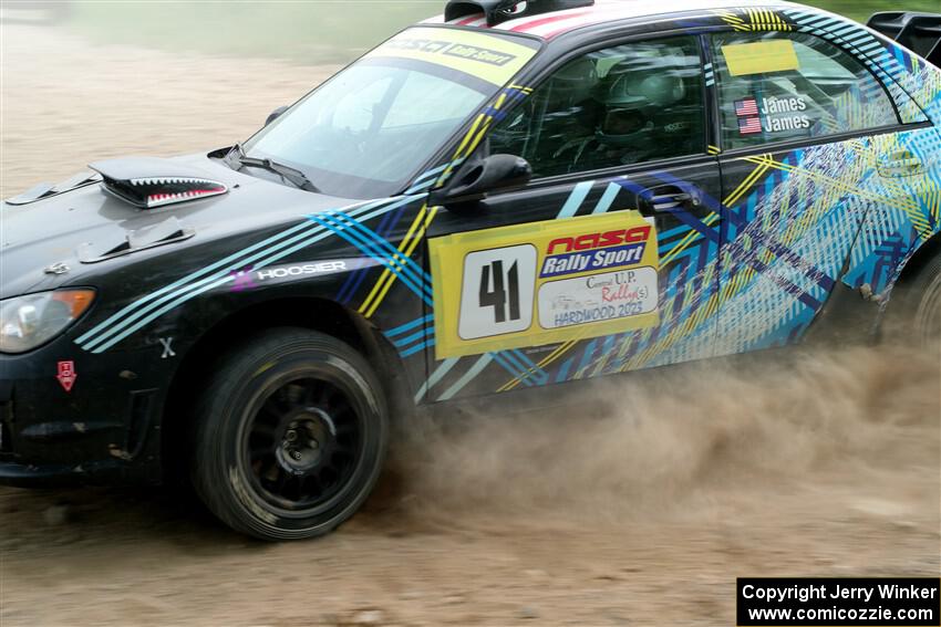 Matt James / Jackie James Subaru Impreza on SS2, Skunk Creek.