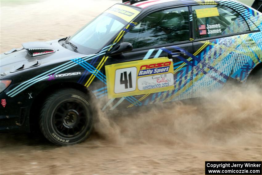 Matt James / Jackie James Subaru Impreza on SS2, Skunk Creek.