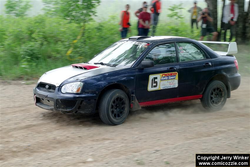 Mike Ryan's Subaru Impreza 2.5RS on SS2, Skunk Creek.