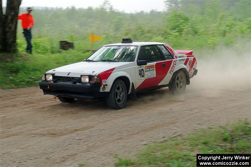 Eric Anderson / Taylor Haelterman Toyota Celica GTS on SS2, Skunk Creek.