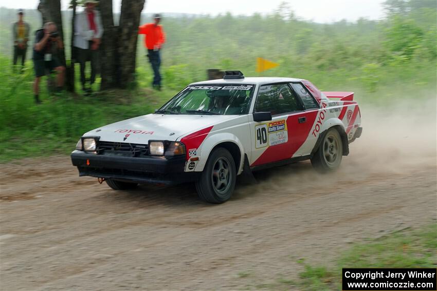 Eric Anderson / Taylor Haelterman Toyota Celica GTS on SS2, Skunk Creek.