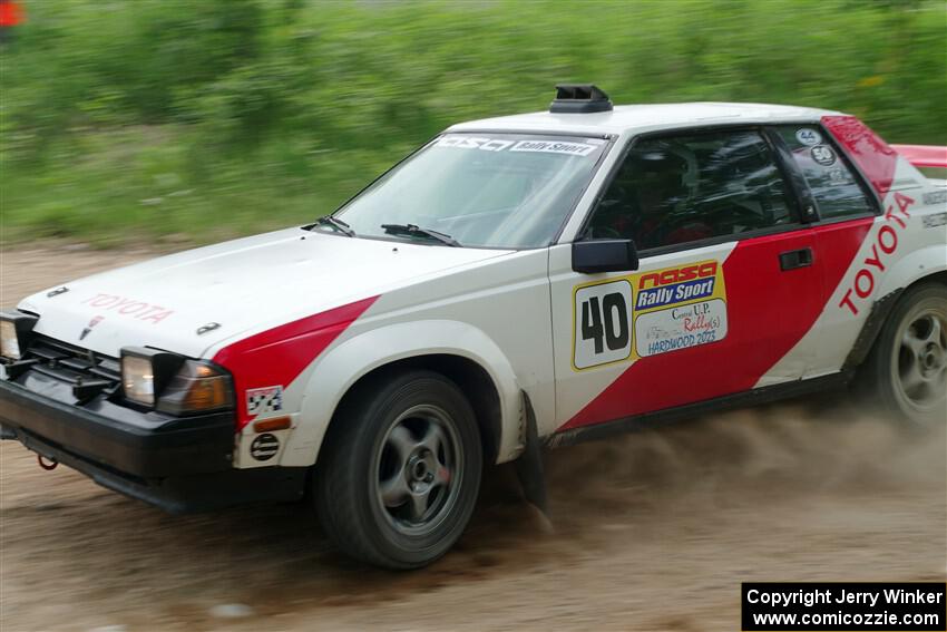 Eric Anderson / Taylor Haelterman Toyota Celica GTS on SS2, Skunk Creek.