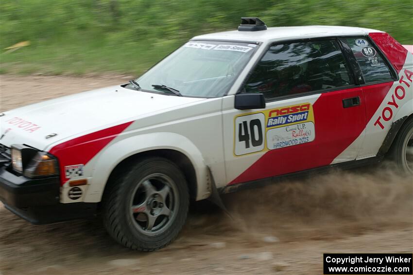 Eric Anderson / Taylor Haelterman Toyota Celica GTS on SS2, Skunk Creek.