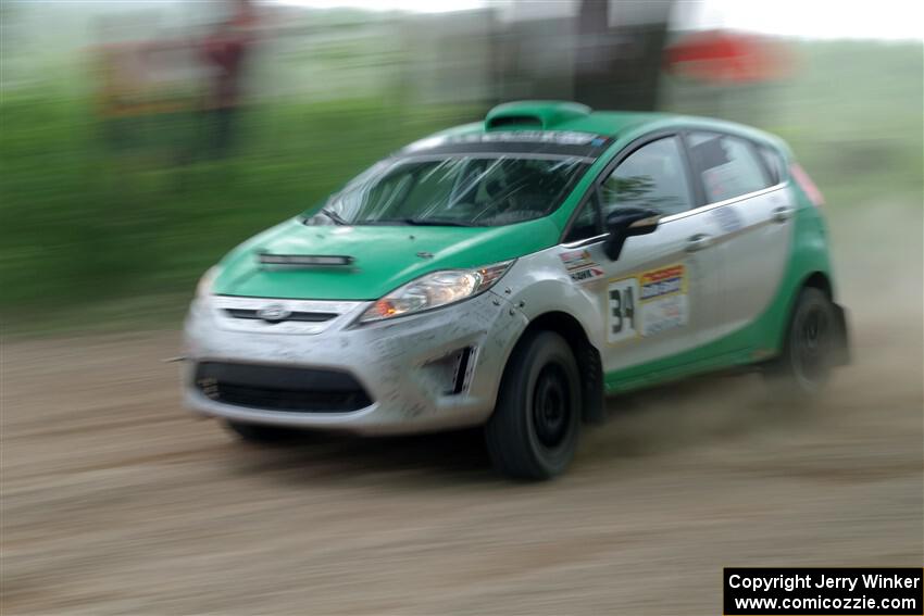 Eric Dieterich / Cherese Wyatt Ford Fiesta on SS2, Skunk Creek.