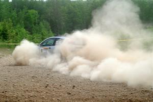 Srikanth Nayini / Otis Lee Miller Ford Focus SVT stalls out on SS2, Skunk Creek.