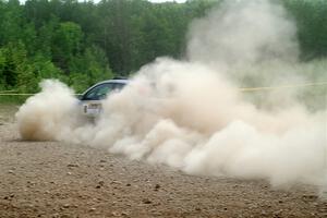 Srikanth Nayini / Otis Lee Miller Ford Focus SVT stalls out on SS2, Skunk Creek.