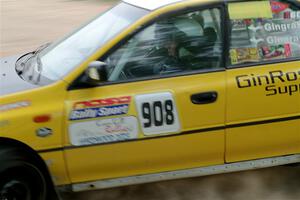 Katie Gingras / Steve Gingras Subaru Impreza on SS2, Skunk Creek.