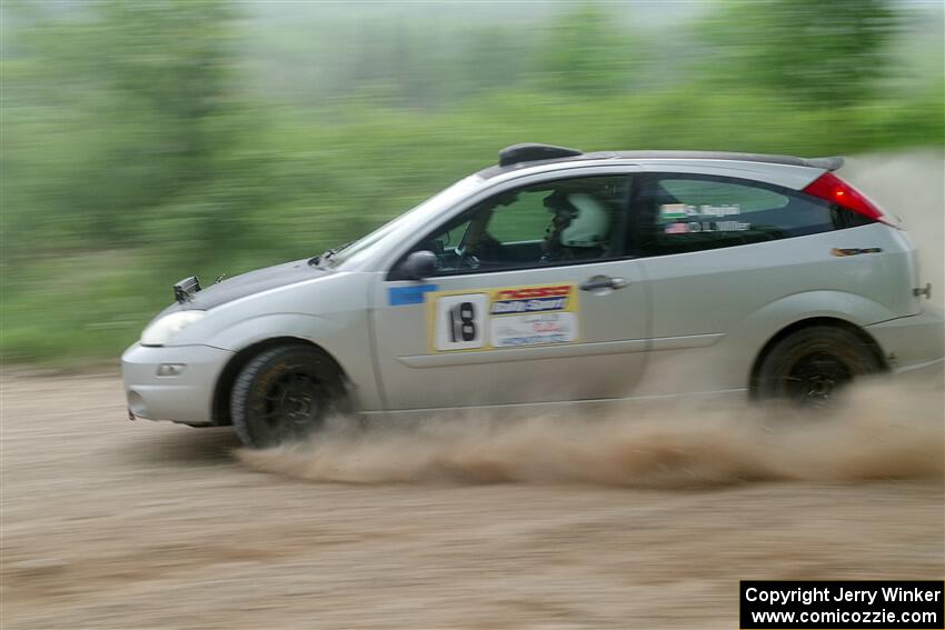 Srikanth Nayini / Otis Lee Miller Ford Focus SVT on SS2, Skunk Creek.