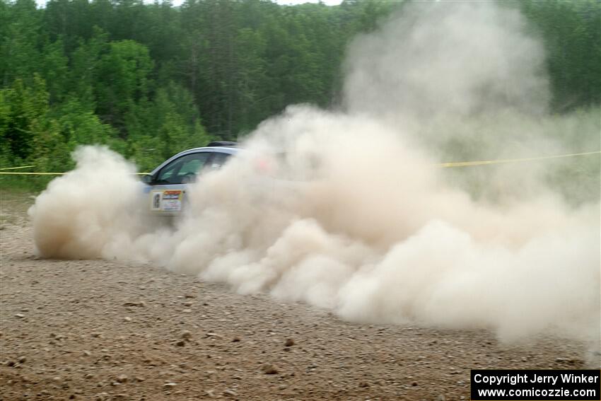 Srikanth Nayini / Otis Lee Miller Ford Focus SVT stalls out on SS2, Skunk Creek.