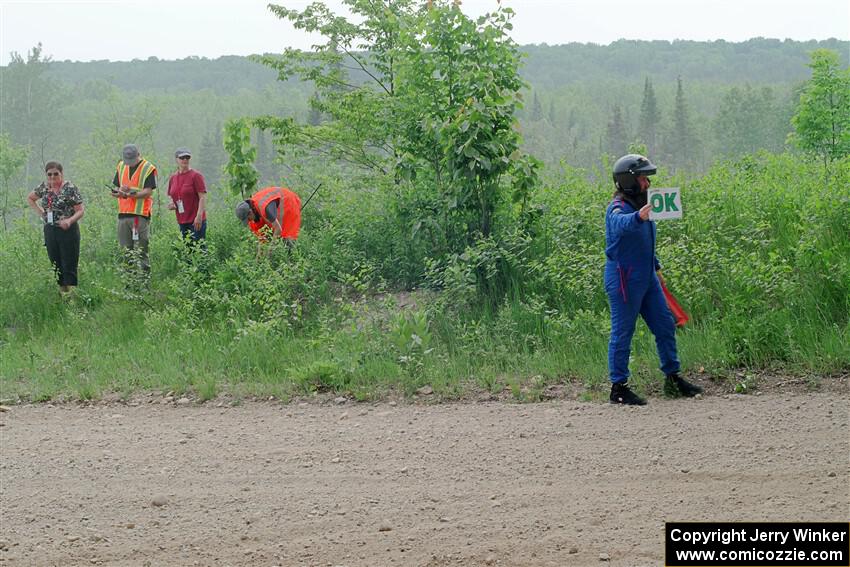 Srikanth Nayini / Otis Lee Miller Ford Focus SVT stalls out on SS2, Skunk Creek.