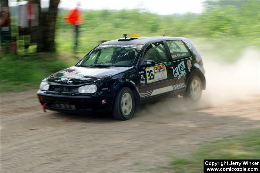 Chase Blakely / Mike Callaway VW GTI on SS2, Skunk Creek.