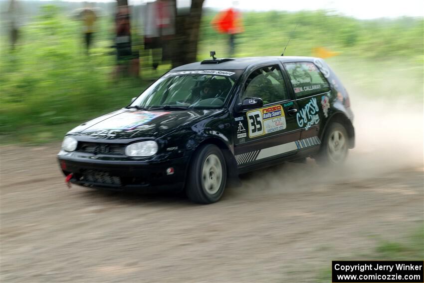 Chase Blakely / Mike Callaway VW GTI on SS2, Skunk Creek.