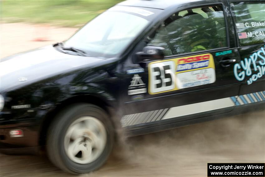 Chase Blakely / Mike Callaway VW GTI on SS2, Skunk Creek.