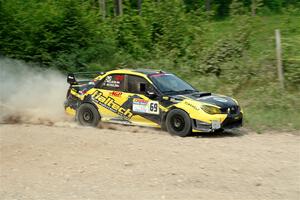 Colin Schulz / Ian Nelson Subaru WRX STi on SS3, Woodtick Hollow.