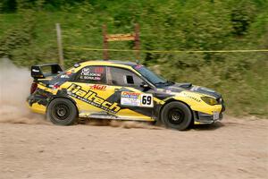 Colin Schulz / Ian Nelson Subaru WRX STi on SS3, Woodtick Hollow.