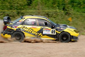 Colin Schulz / Ian Nelson Subaru WRX STi on SS3, Woodtick Hollow.