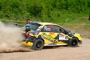 Colin Schulz / Ian Nelson Subaru WRX STi on SS3, Woodtick Hollow.