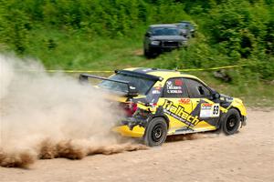 Colin Schulz / Ian Nelson Subaru WRX STi on SS3, Woodtick Hollow.