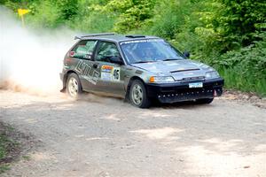 Nick Lyle / Kevin Dobrowolski Honda Civic Si on SS3, Woodtick Hollow.