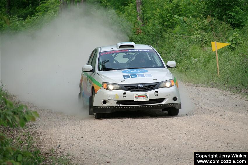 Sam Jacques / Trevor LaCombe Subaru Impreza on SS3, Woodtick Hollow.