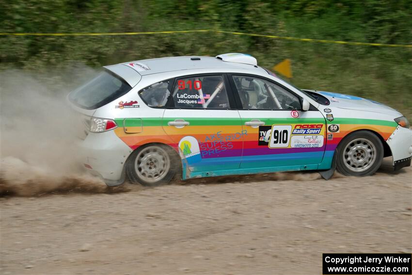 Sam Jacques / Trevor LaCombe Subaru Impreza on SS3, Woodtick Hollow.