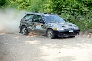 Nick Lyle / Kevin Dobrowolski Honda Civic Si on SS3, Woodtick Hollow.