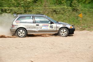 Nick Lyle / Kevin Dobrowolski Honda Civic Si on SS3, Woodtick Hollow.