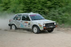 Mark Rokus / Mike Van Alphen VW GTI on SS3, Woodtick Hollow.