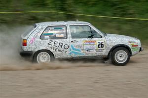 Mark Rokus / Mike Van Alphen VW GTI on SS3, Woodtick Hollow.