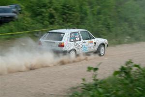 Mark Rokus / Mike Van Alphen VW GTI on SS3, Woodtick Hollow.