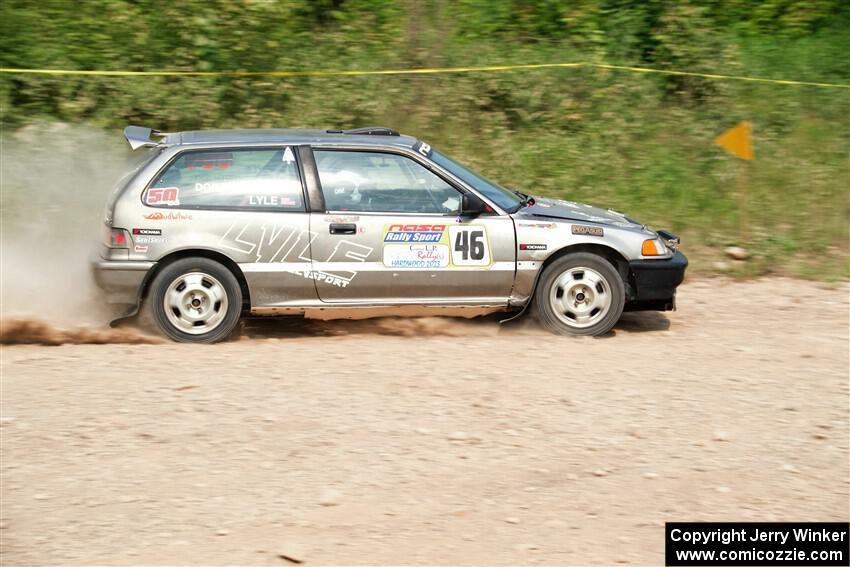 Nick Lyle / Kevin Dobrowolski Honda Civic Si on SS3, Woodtick Hollow.