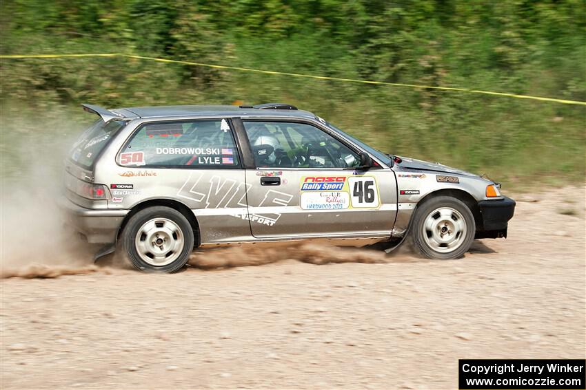 Nick Lyle / Kevin Dobrowolski Honda Civic Si on SS3, Woodtick Hollow.